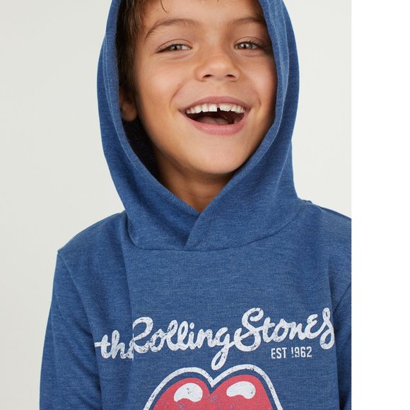 The Rolling Stones Tongue Logo rock Official Hoodie Boys 4-6 Last NWT - Picture 3 of 3